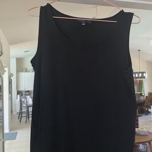 Anne Klein Black Scoop Neck Tank Top